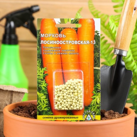 Carrots "Losinoostrovskaya - 13" Simple dragees 300 pcs