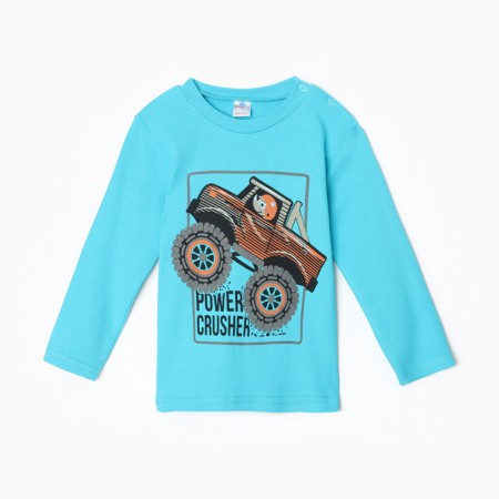 Longslit for a boy, turquoise color, height 86 cm