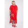 Women's dress, size 62, red color