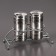 A stainless steel spices set on the stand “metallic”, 100 ml, 2 pcs, silver color