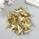 Brads for creativity metal "gold" set 50 pcs 1.9 cm