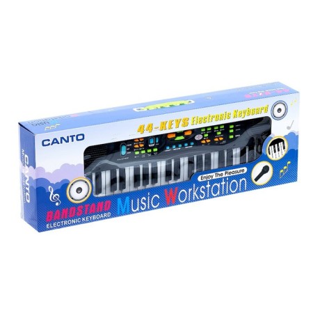 Synthesizer "Music-2" with FM radio, a microphone, 44 keys, works on a network and from batteries-3