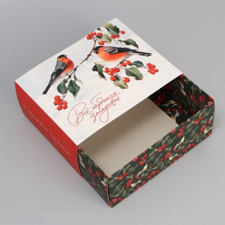 Box the national team "Bullfins", 20 x 15 x 8 cm, New Year-3