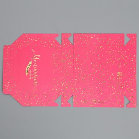Confectionery packaging, box "Little reason for joy", 14 x 14 x 3.5 cm-5