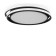 Freya FR10031CL-L98B LISOA, 500X450X60 mm ceiling lamp, LED, 98W, 5500LM, black color black