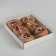 BECOUSE for cookies with a transparent lid 16 x 13 x 3 cm