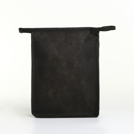 Cosmetic bag with lightning, black color-2