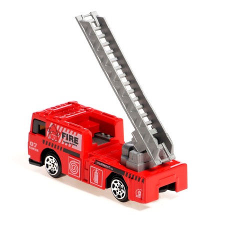 Metal truck "Carrier", inertia, with 6 machines-10