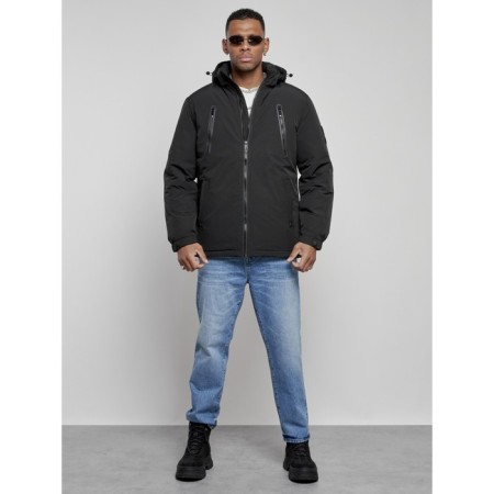Sports male winter, size 54, black color