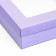 The box is folding, lid is lilac, lilac, with a window 30 x 30 x 8 cm