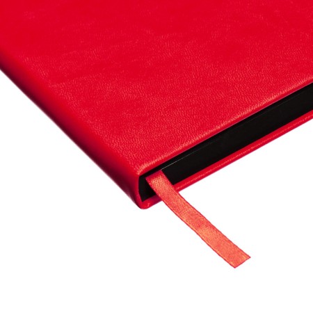 Leduced A5, 140l, cage, leatherette, elastic band, black cut, fuchsia-4