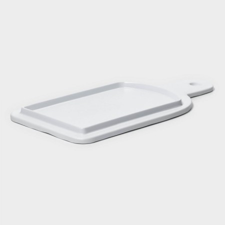 Serving dish "White East", 34.5 × 16.7 × 1.7 cm, white color-5