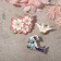 Set of icons (3 pcs.) "Japan" Sakura and a crane, colored in gold