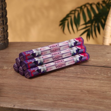 Incense "tulasi" 20 fragrances violet-1