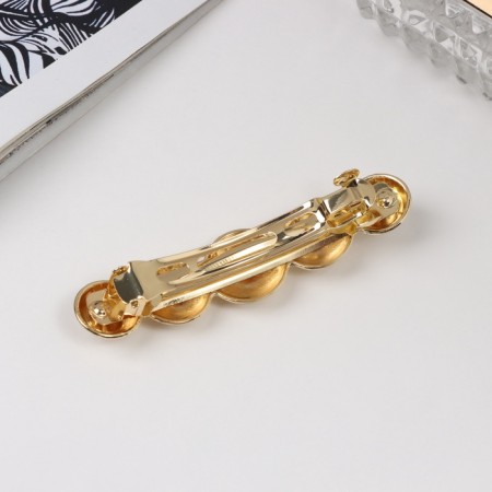 Halle hair clip of hair, 7 cm, gold-1