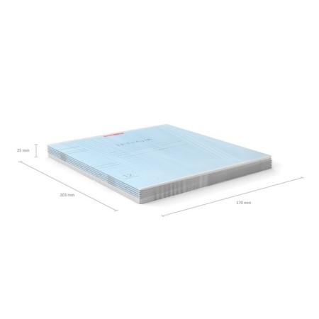 Notebook 12 sheets in the "Classic" line, cover coated cardboard, blue, offset unit-5