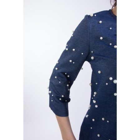 Female blouse, size 42, blue color-2
