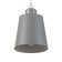 Bayerlux suspension lamp Bayerlux "cylinder" 1x40W E27 gray 13x13x16-96 cm