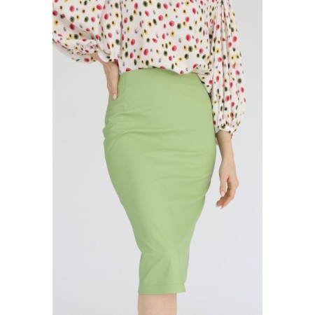 Skirt- artificial leather pencil, size 52-1