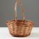 Wicker basket, 22 x 18 x 10/25 cm, honey, willow