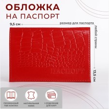 Cover for passport, red color