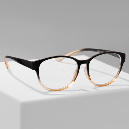 Ready glasses GA0672 (color: C1 black, orange; diopter: + 2; tint: no)