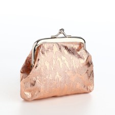 Women's wallet on the farmar, bronze color