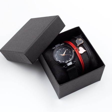 Women's gift set "Viya" 2 in 1: wristwing and bracelet, d-3.5 cm