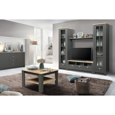 Journal table 37.26 Provence, 700 × 700 × 535 mm, color diamond gray / oak canyon-1