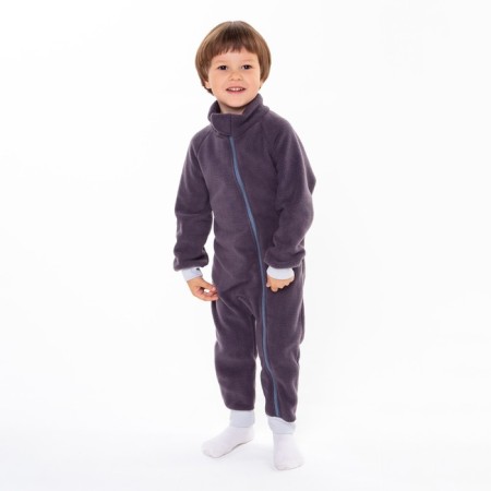 Overalls for the boy, dark gray color, height 74-80 cm-1