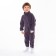 Overalls for the boy, dark gray color, height 74-80 cm
