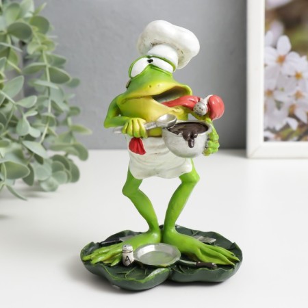 Souvenir Polystone "Frog - cook/policeman" mix 14.5x9.5x8 cm-1