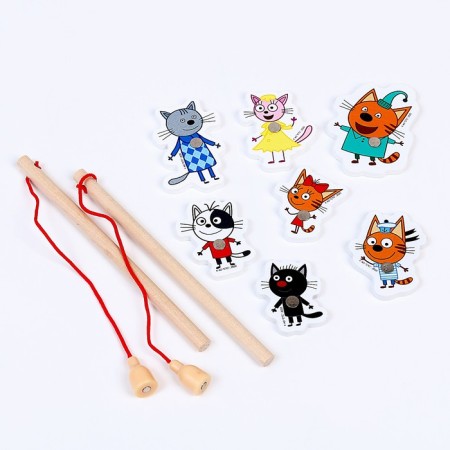 Игра ловим + 2 удочки «Три Кота»-1