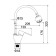 Accoona A4864 kitchen mixer, one -leaf, flexible surge, silumin, chrome