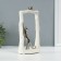 Souvenir Ceramics "Cats Mouse - Hunt. Rectangle" White with silver 6.2x12x24.5 cm