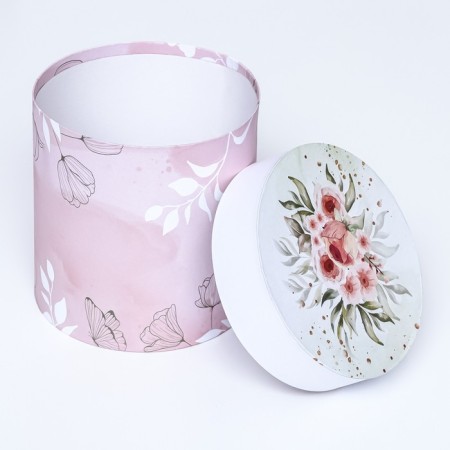 Set of round boxes 5 in 1 "Sedding", 19.5 x 19.5 - 14 x 14 cm-5