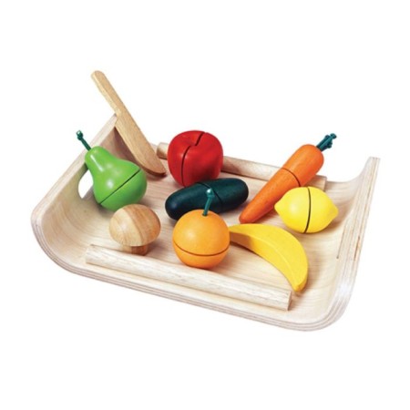 Set on the tray "Fruits and vegetables", on Velcro, 10 items