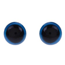 Eyes for dolls, screw with plugs, translucent, set 4 pcs. 0.8 x 0.8 cm, blue color