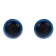 Eyes for dolls, screw with plugs, translucent, set 4 pcs. 0.8 x 0.8 cm, blue color
