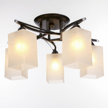 Economic Service Chandelier "Assante", 5x40W E27, Wenge 52x52x31 cm-1