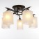 Economic Service Chandelier "Assante", 5x40W E27, Wenge 52x52x31 cm