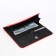 Women's wallet on magnet, red color