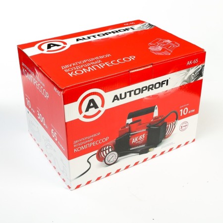 Autoprofi AK-65 car compressor, binopassel, metal, 12V, 300W, performance 65 l/min, bag-6
