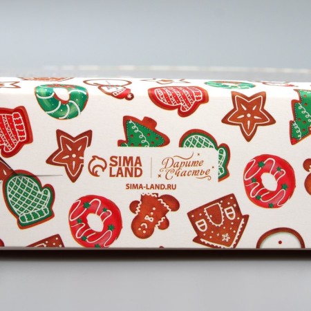 Folding box “Happy New Year!”, Cookies, 23 x 23 x 4 cm, new year-5