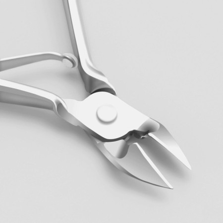 Pigitan nippers, 9.5 cm, straight blade, blade length - 10 mm, in the case, silver color-1