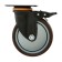 Furniture wheel Cappio d = 125, on the site, with a stop, rotary, TPR coating