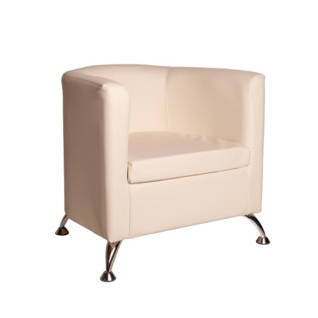 Armchair Mars 660x710x650 White gloss-1