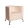 Armchair Mars 660x710x650 White gloss