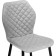 Sophie Metal/velor, Black/Gray chair 46x54x88 cm