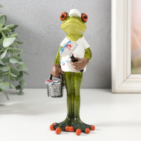 Souvenir Polystone Lak "Frog-machine" 5x6x16 cm